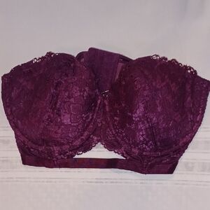 NWOT Multiway Lace Underwire Bra in Deep Purple